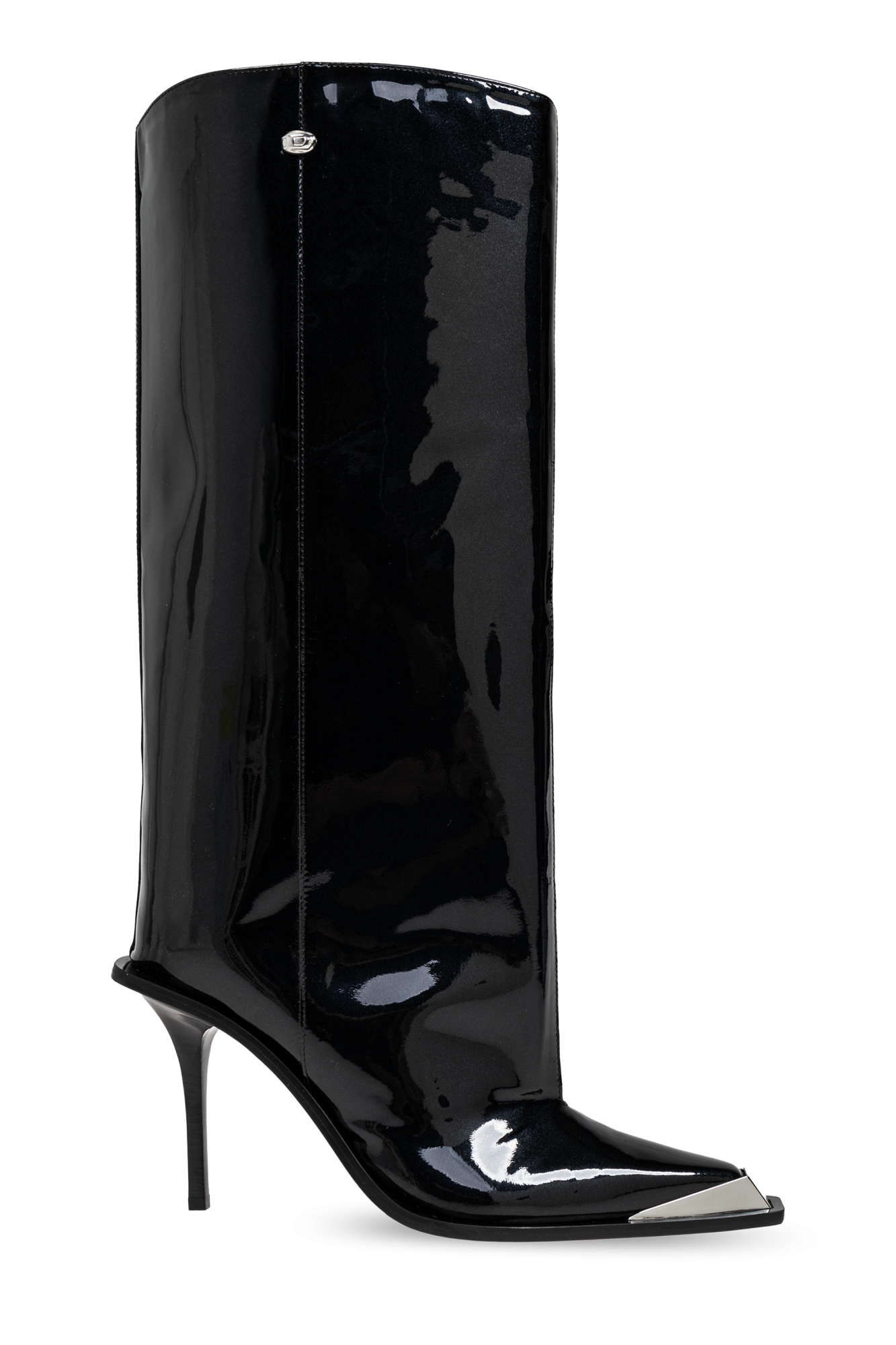 TONA WB Diesel - Black Leather boots D - SchaferandweinerShops